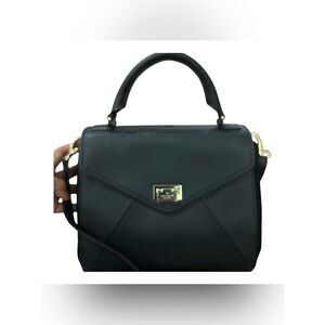 KATE SPADE New York Laurel Wesley Place Suede Leather Satchel Pushlock Close